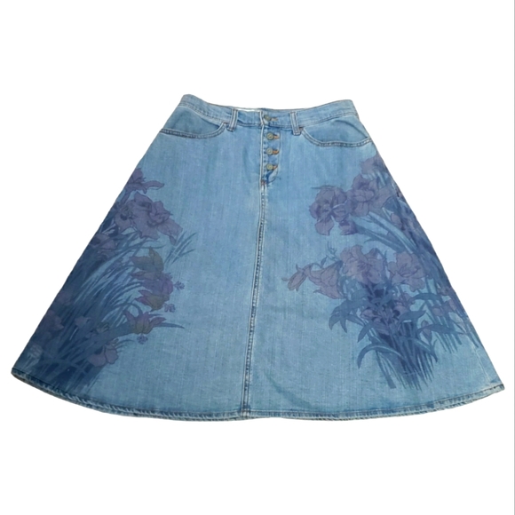 Pilcro and the Letterpress Dresses & Skirts - PILCRO AND THE LETTERPRESS BY ANTHROPOLOGIE FLORAL SKIRT SZ 4